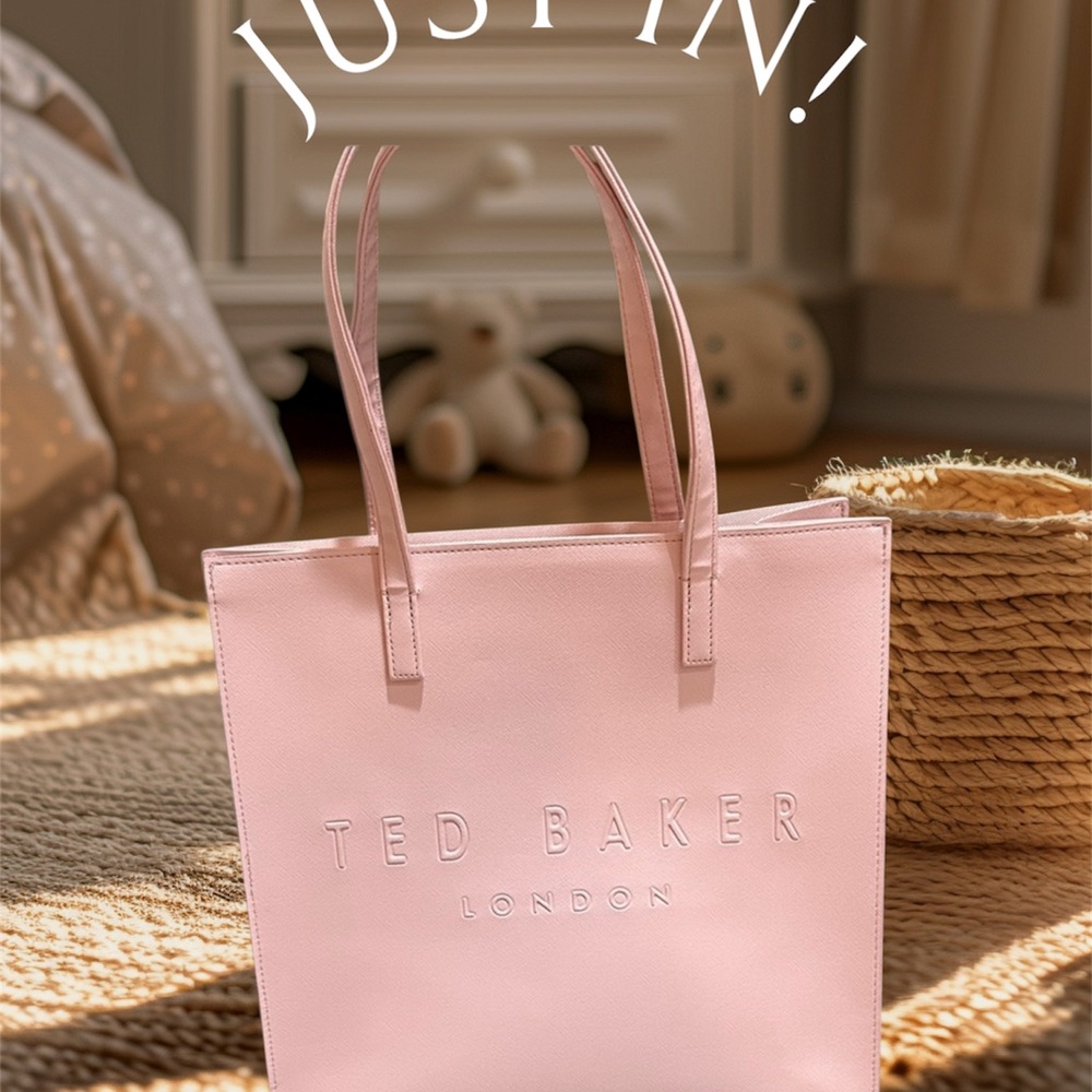 Ted Baker Light Pink Studded Tote - Picture 2 of 7